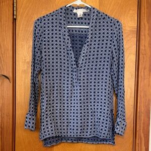 L.O.G.G. H&M Blue Patterned Women’s Top